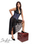 SiaLinda: Rock Leoni, schwarz, Design Rock der O, asymmetrisch, geschlitzt - SiaLinda.com
